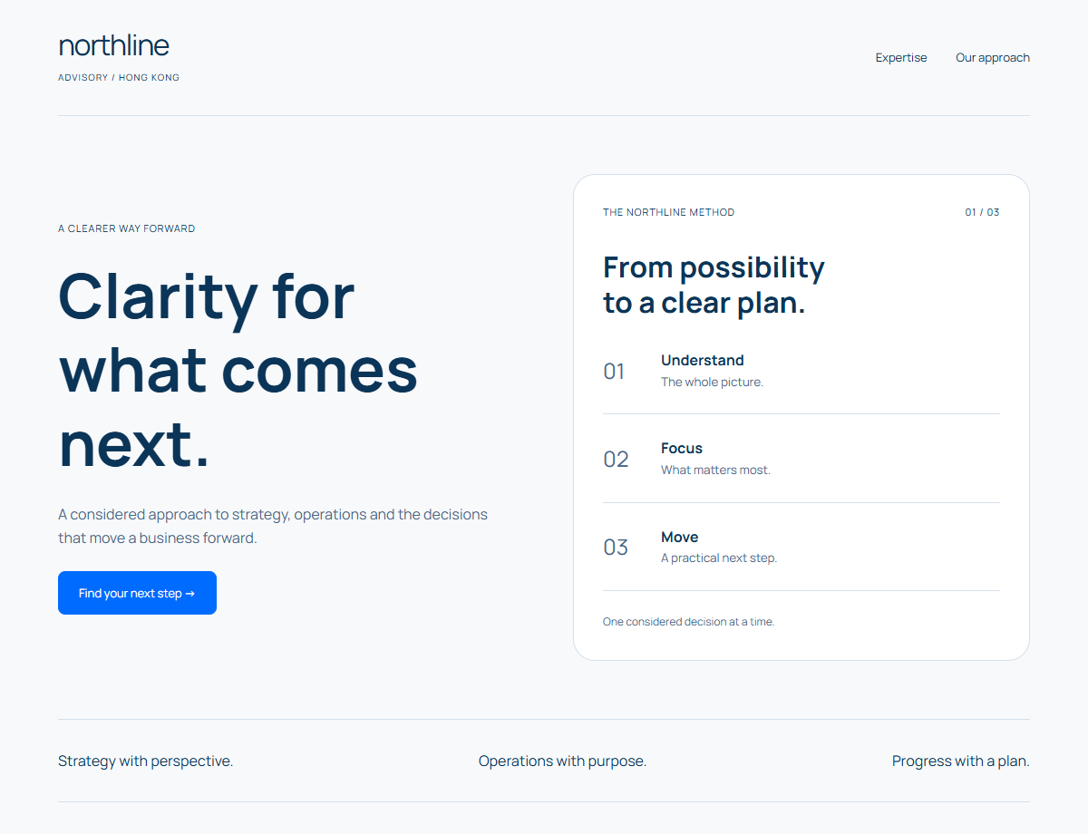 Northline website design preview